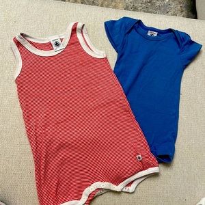 Petite bateau 2 outfits size 12/m